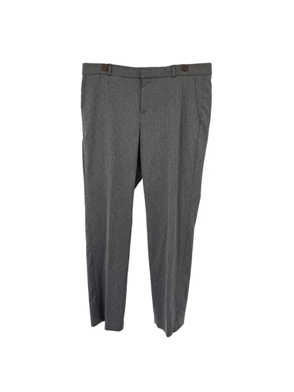 Banana Republic Womens Gray Pin-Dot Dress Pants Size 12  slim leg